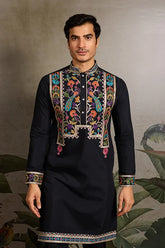 Black Wedding Kurta for Men